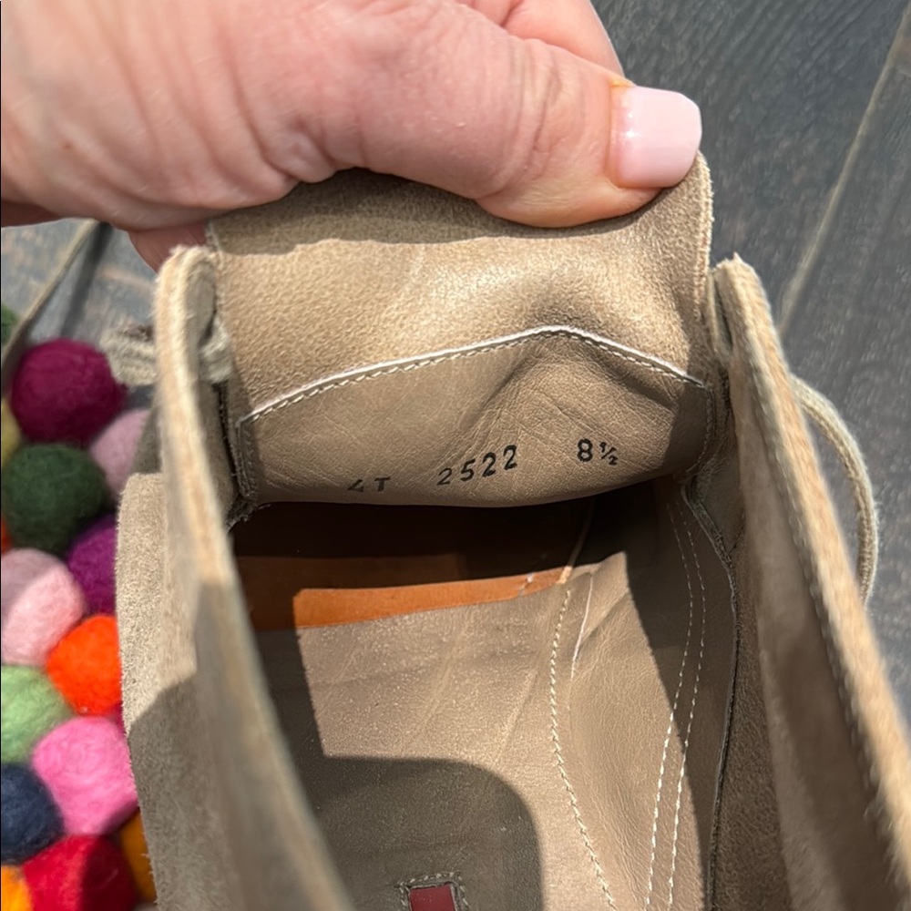 Tan Suede Chukka Boots with Rubber Sole - Picture 12 of 14
